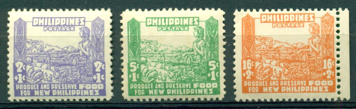 1943 Japanese-Occupied Philippines Mt Mayon and Mt Fuji Postage Stamp Mint  Never Hinged